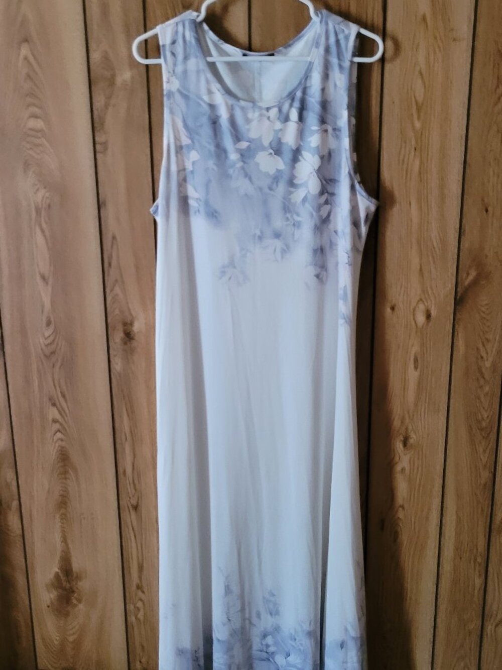 Lovely Noracora Pastel Lavender/Pink/Gray Floral Long Dress Size 2X